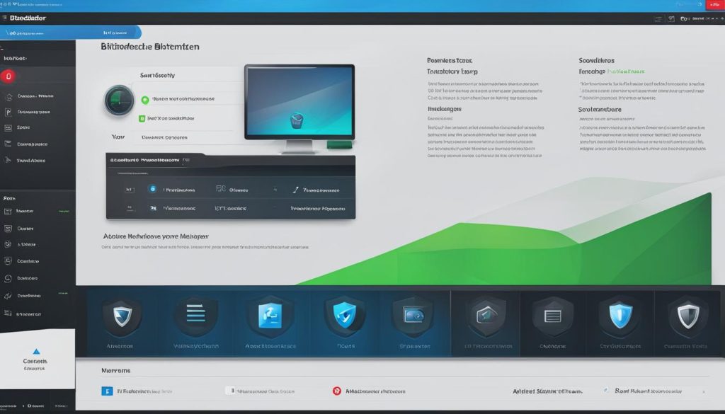 BitDefender antivirus user interface